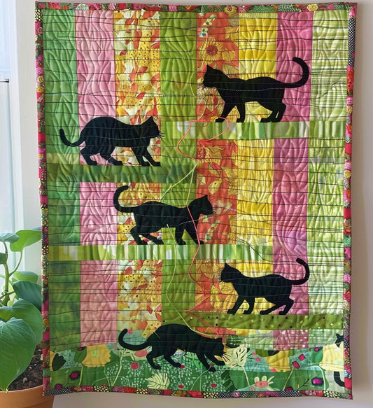Meow Moments Quilted Blanket - Throw (55" x 60")