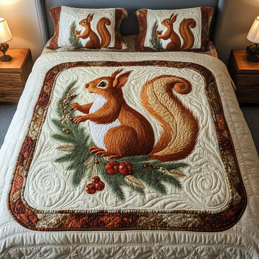 Merry Mischief 3-Piece Quilted Bedding Set - Single (59" x 70")