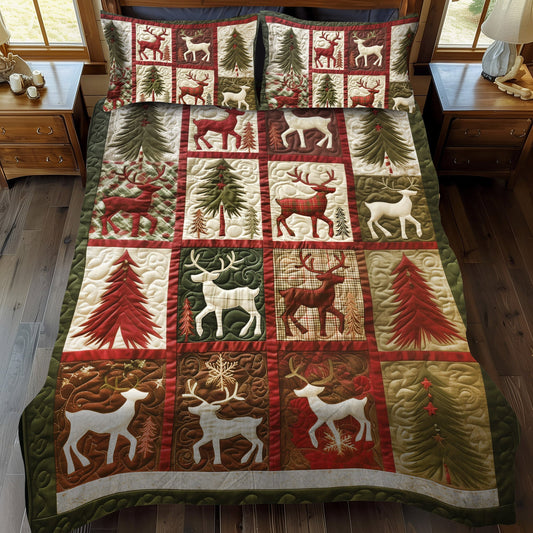 Merry and Bright Quilted Bedding Set - Single (59" x 70")
