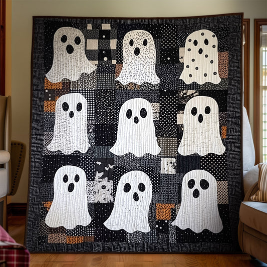 Midnight Haunt Quilted Blanket - Throw (55" x 60")