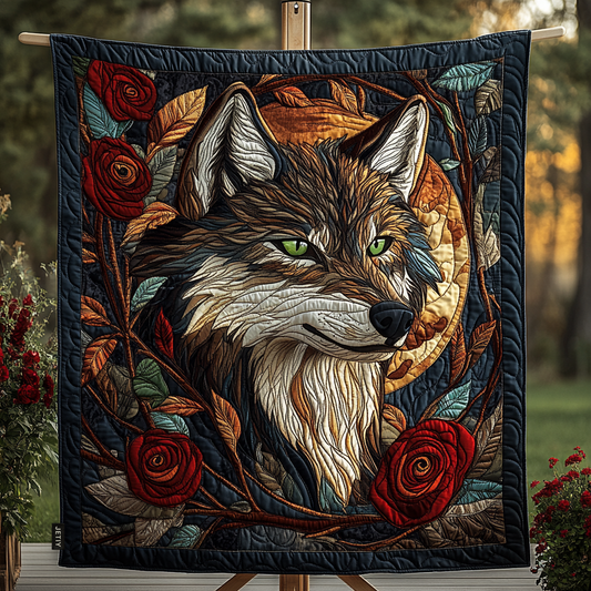 Midnight Howl Quilted Blanket - Throw (55" x 60")
