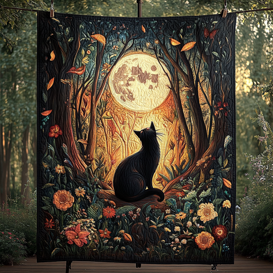 Midnight Muse Quilted Blanket - Throw (55" x 60")