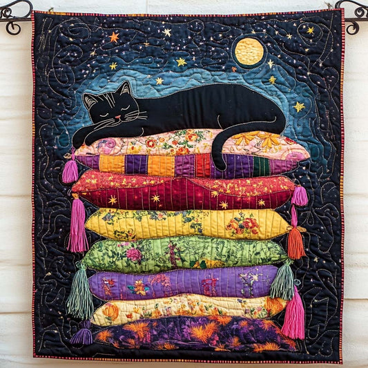 Midnight On A Thousand Pillows Quilted Blanket - Throw (55" x 60")