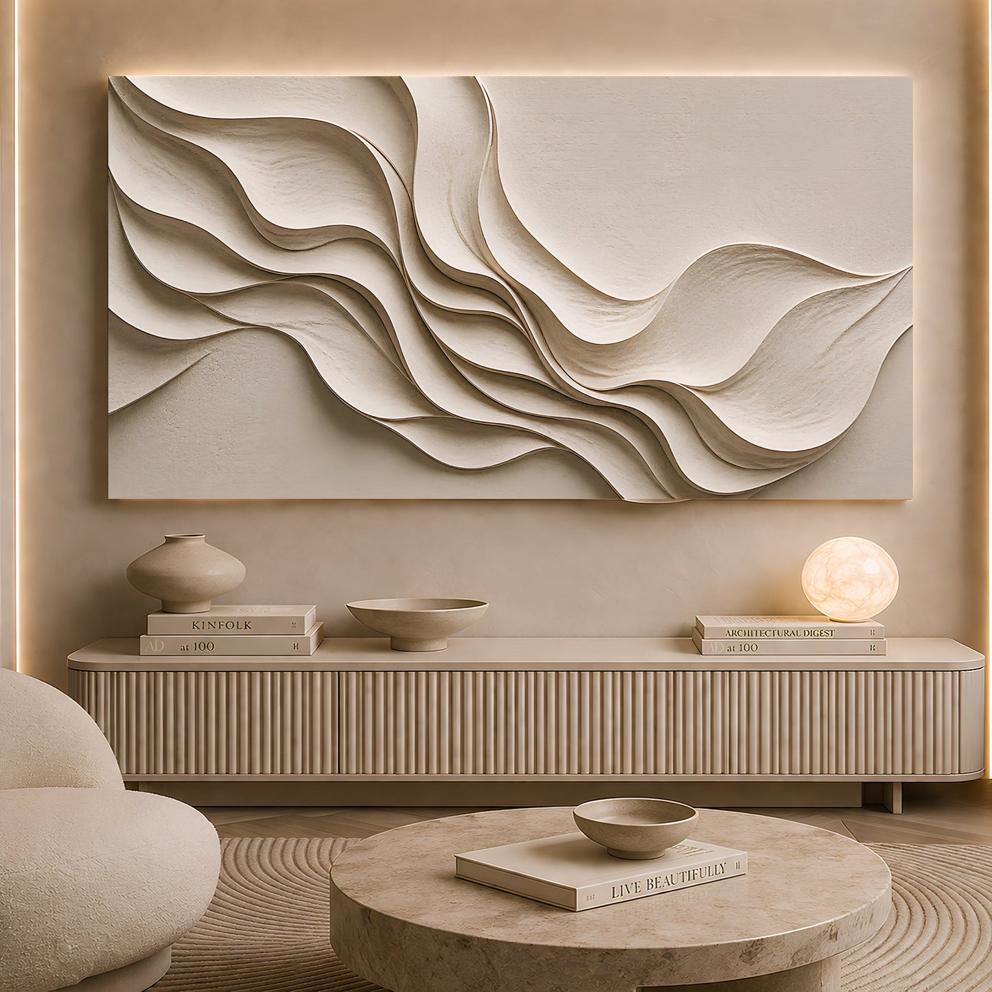 Minimalist Fabric Wave