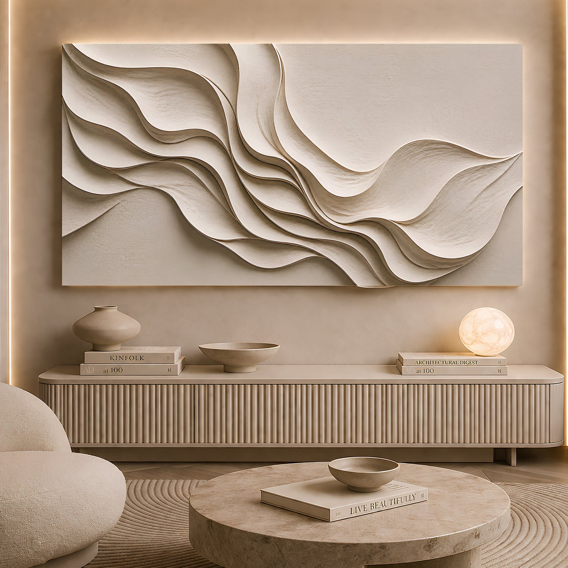 Minimalist Fabric Wave