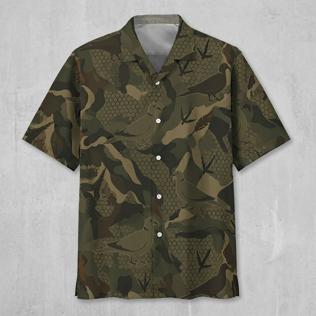 Dove Camouflage Hunting Hawaiian Shirt