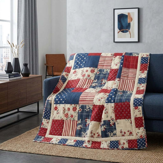 Modern Americana Quilted Blanket - Baby (30" x 40") - Pack 1