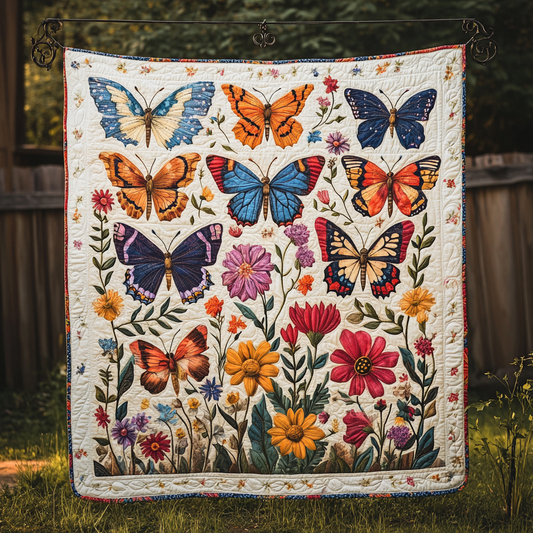 Monarch Melody Quilted Blanket - Throw (55" x 60")