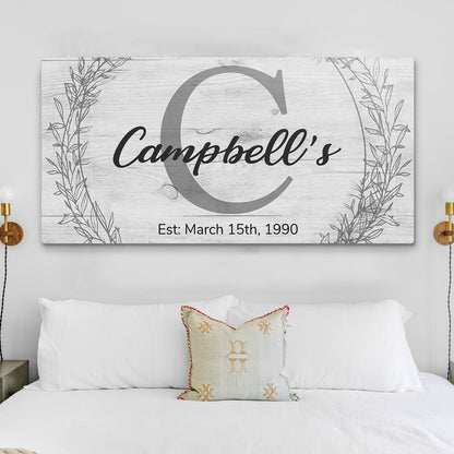 Family Monogram Sign III