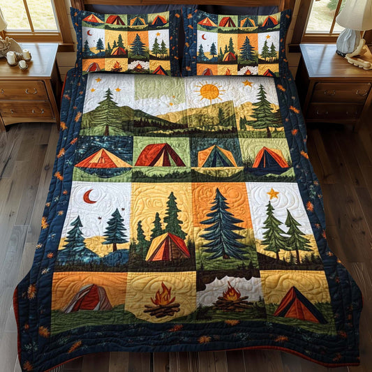 Moonlit Escape 3-Piece Quilted Bedding Set - Single (59" x 70")