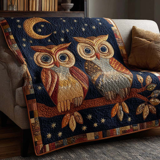 Moonlit Forest Owl Quilted Blanket - Baby (30" x 40") - Pack 1