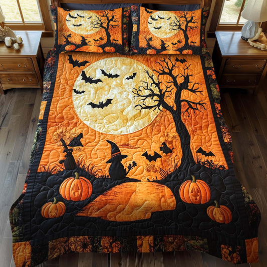 Moonlit Magic 3-Piece Quilted Bedding Set - Single (59" x 70")