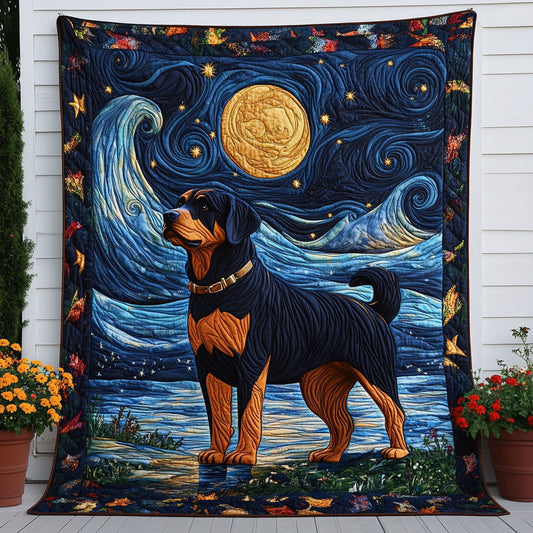 Moonlit Watchdog Dream Quilted Blanket - Baby (30" x 40")
