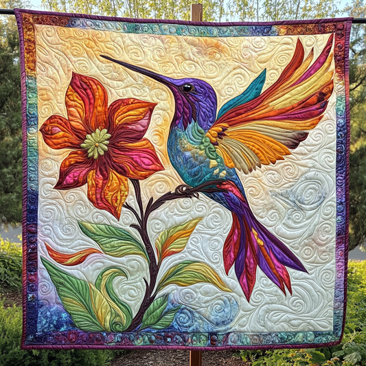 Morning Song Quilted Blanket - Throw (55" x 60")