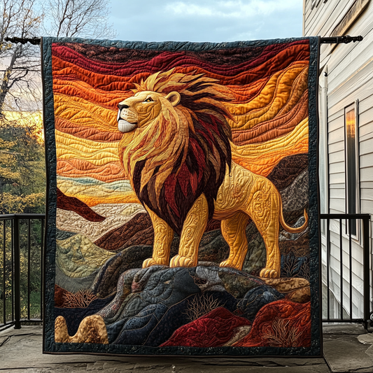 Mountain Monarch Quilted Blanket - Throw (55" x 60")