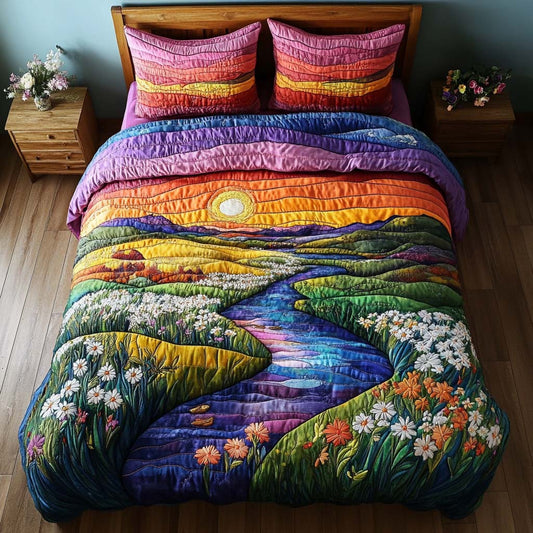 Mountain Serenity 3-Piece Quited Bedding Set - Single (59" x 70")