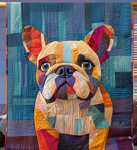 Multicolor Bark Brigade Quilted Blanket - Throw (55" x 60")
