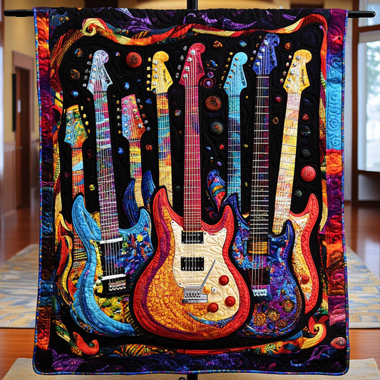 Musical Fusion Quilted Blanket - Throw (55" x 60")