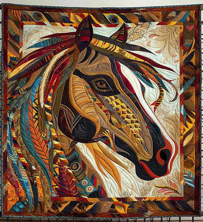 Throw (55'' x 60'') /Native Canter Quilted Blanket