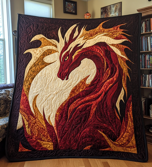 Mystic Ember Quilted Blanket - Throw (55" x 60")