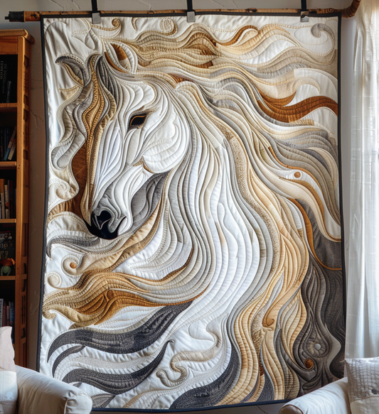 Mystic Mane Quilted Blanket - Throw (55" x 60")