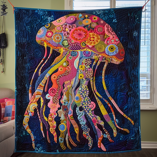 Mystic Medusa Quilted Blanket - Throw (55" x 60")