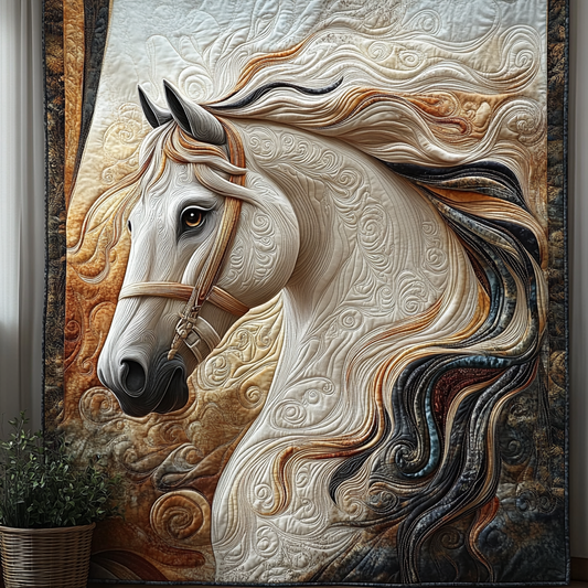 Mystic Mustang Quilted Blanket - Baby (30" x 40")
