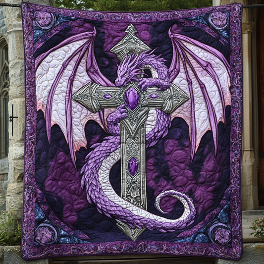 Mystic Ember Quilted Blanket - Throw (55" x 60")