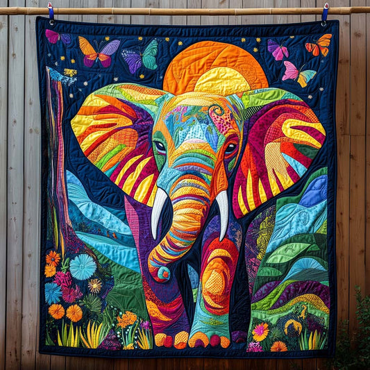 Mystic Evening Stroll Quilted Blanket - Throw (55" x 60")
