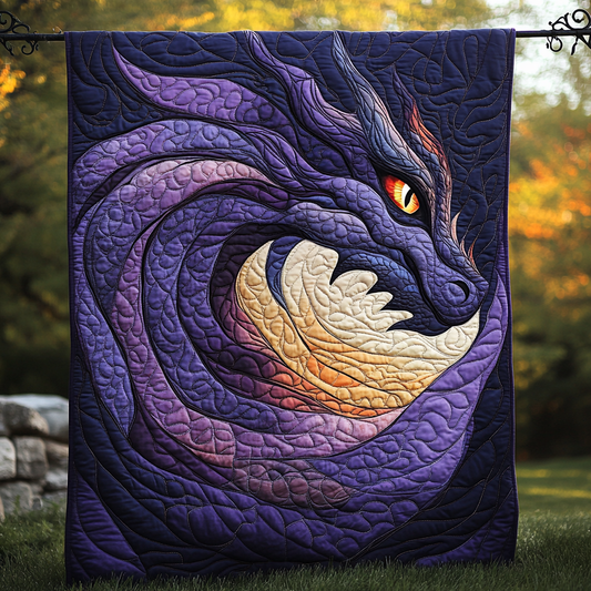 Mystic Flame Quilted Blanket - Throw (55" x 60")