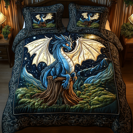 Mystic Flight 3-Piece Quilted Bedding Set - Single (59" x 70")