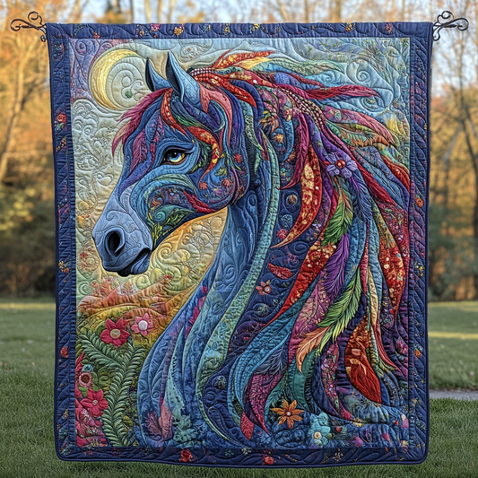 Mystic Mane Quilted Blanket - Throw (55" x 60")