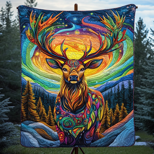 Mystic Stag Quilted Blanket - Throw (55" x 60")