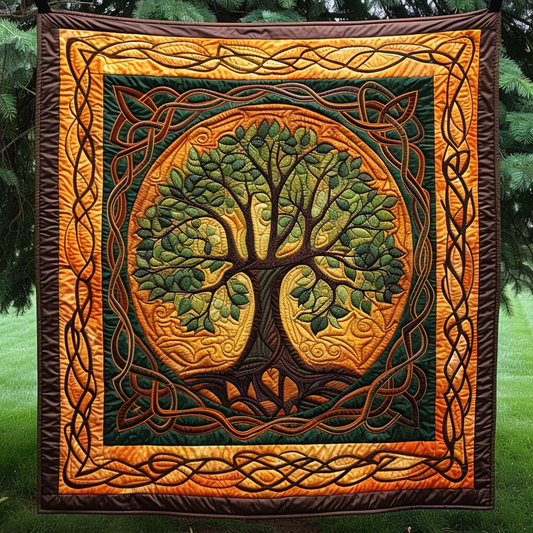 Mystical Tree of Life Quilted Blanket - Throw (55" x 60")