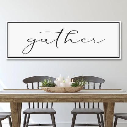 Gather Sign - canvas