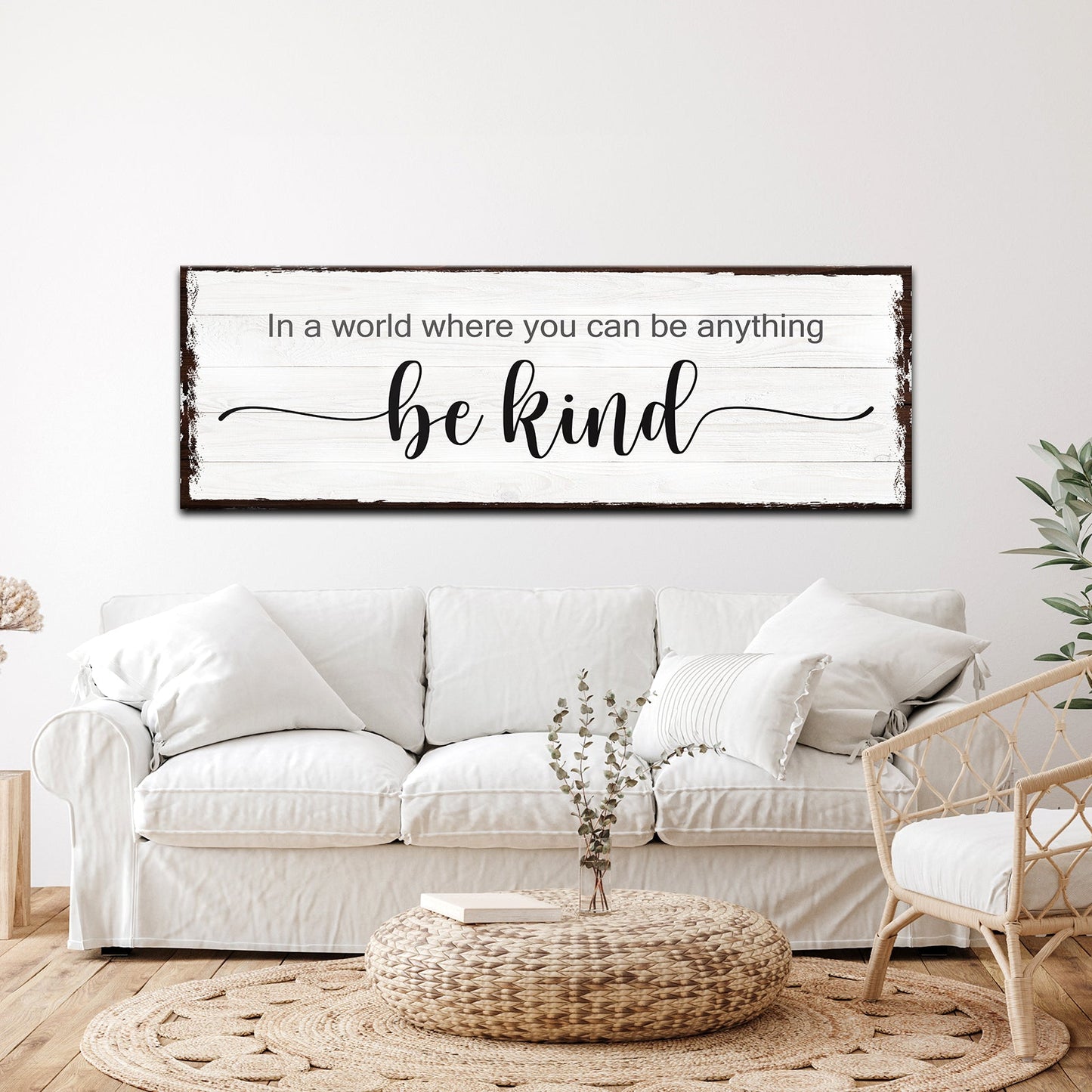 Be Kind Sign - Style 1 - canvas