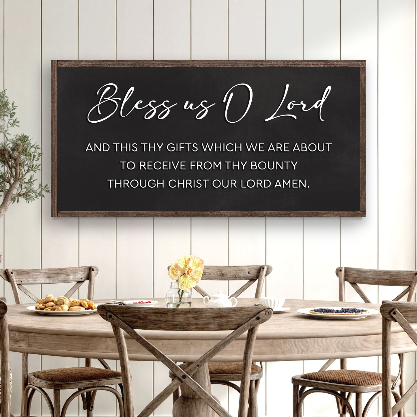 Rustic Wooden Blessing Wall Sign