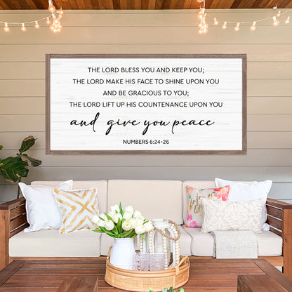 The Lord Bless You and Keep You Wall Sign