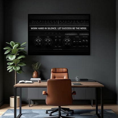 Work Hard In Silence Wall Sign