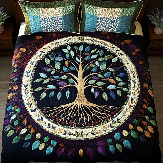 Nature Embrace 3-Piece Quilted Bedding Set - Single (59" x 70")