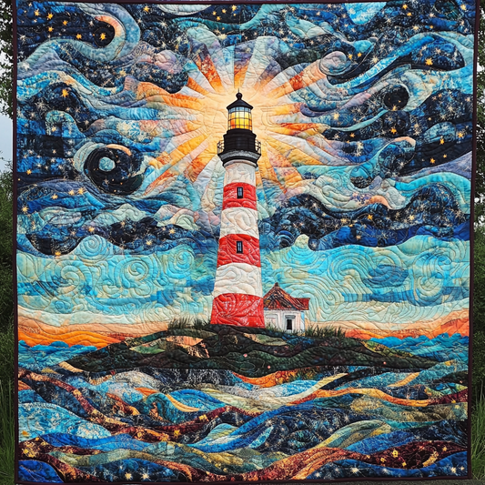 Nautical Glow Quilted Blanket - Throw (55" x 60")