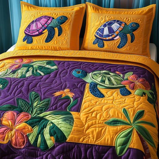 Nautical Haven 3-Piece Quilted Bedding Set - Single (59" x 70")