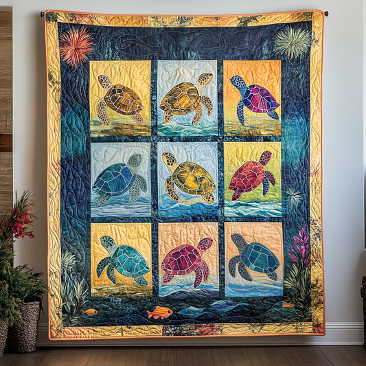 Nautical Haven Quilted Blanket - Throw (55" x 60")