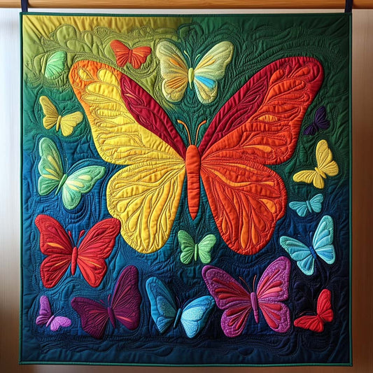 Night Flitter Quilted Blanket - Throw (55" x 60")
