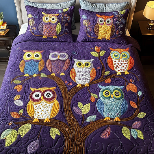 Night Watch 3-Piece Quilted Bedding Set - Single (59" x 70")
