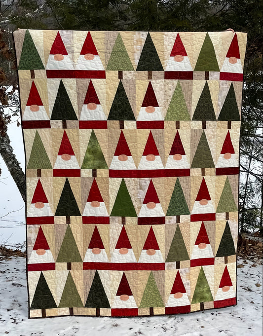 Noble Gnome Quilted Blanket - Throw (55" x 60")