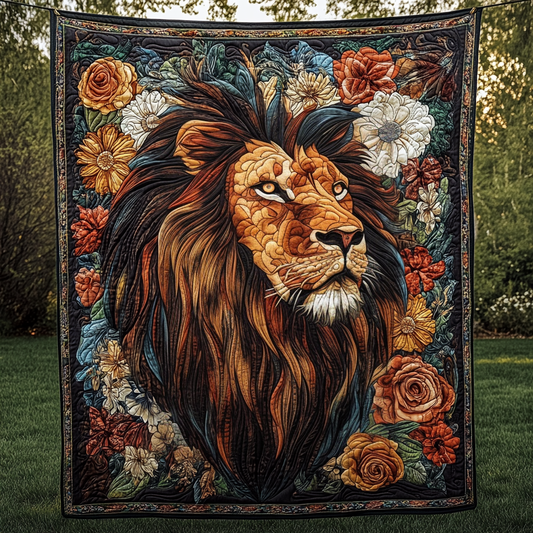 Noble Mane Quilted Blanket - Throw (55" x 60")