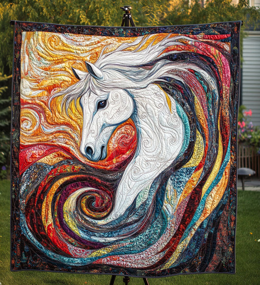Noble Steed Quilted Blanket - Throw (55" x 60")