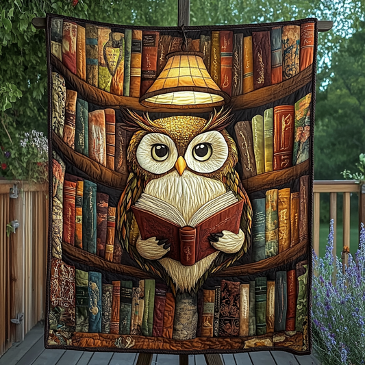 Nocturnal Knowledge Quilted Blanket - Throw (55" x 60")