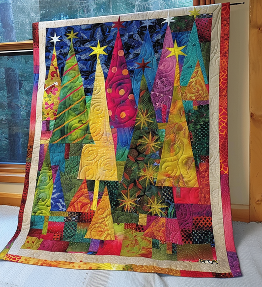 Noel Tree Quilted Blanket - Throw (55" x 60")
